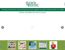 Tablet Screenshot of donordetectives.com